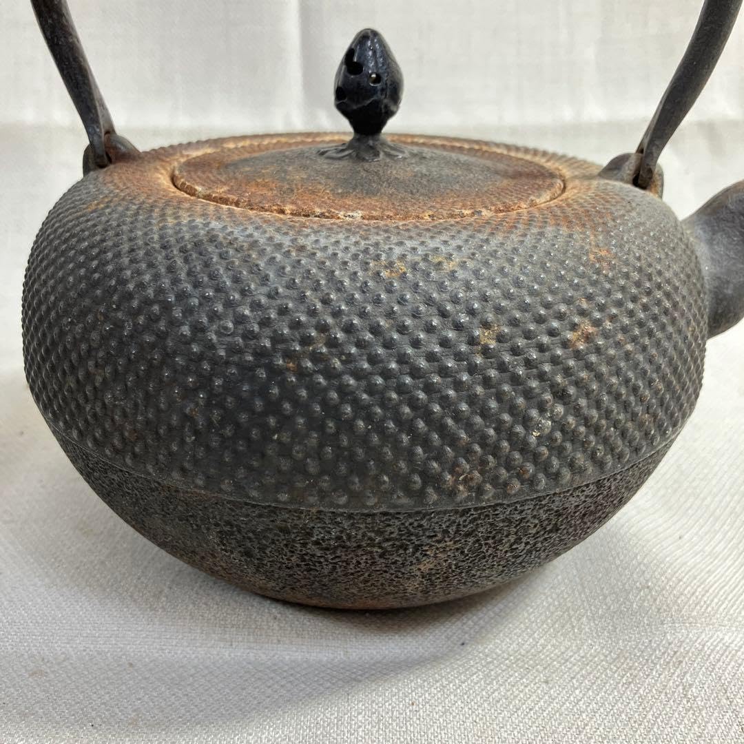 Amazon.co.jp: 2点セット 南部 鉄瓶 風炉釜 茶釜 鉄製 : ホーム＆キッチン